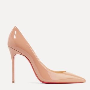 Christian Louboutin Decolette 554 100MM Nude Patent SZ 36